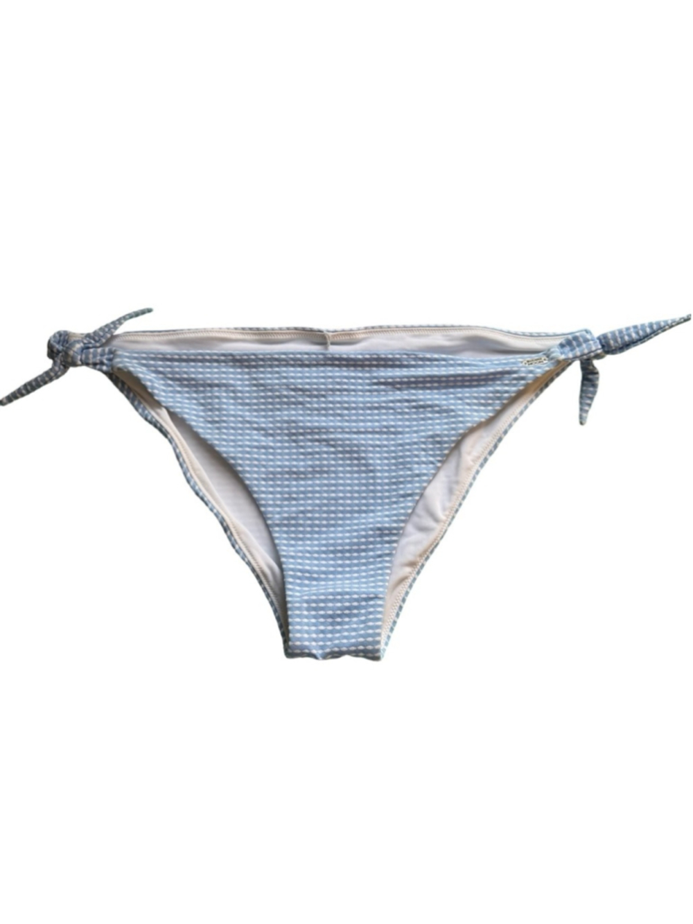 Banana Moon Light Blue & White Tie-Side Bikini Bottom Size 44 Beach Vacation